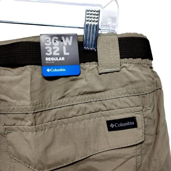 Columbia Fossil Silver Ridge Stretch Convertible Pants Shorts Men's NWT Brown - Picture 16 of 16
